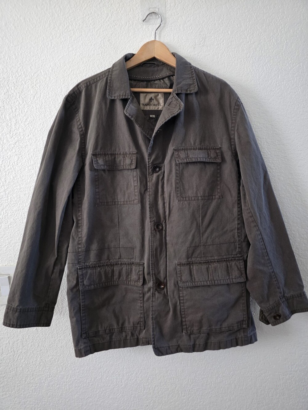 Rainforest Utility Field Jacket Brown Canvas Large